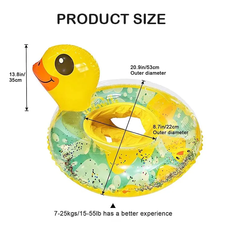 Baby Pool Float, Pool Floats with Safty Seat for Kids Toddlers Age 0-5 Under 110lbs, Infant Pool Swim Ring for Beach Outdoor