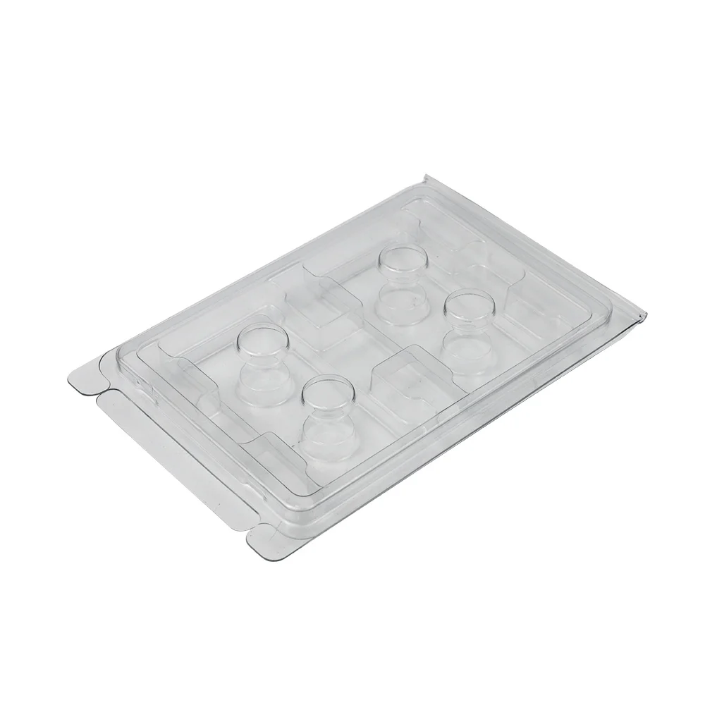 Customized  Vacuum Forming Top quality blister packing plastic vial trays for 2ml /3 ml/10ml glass vials