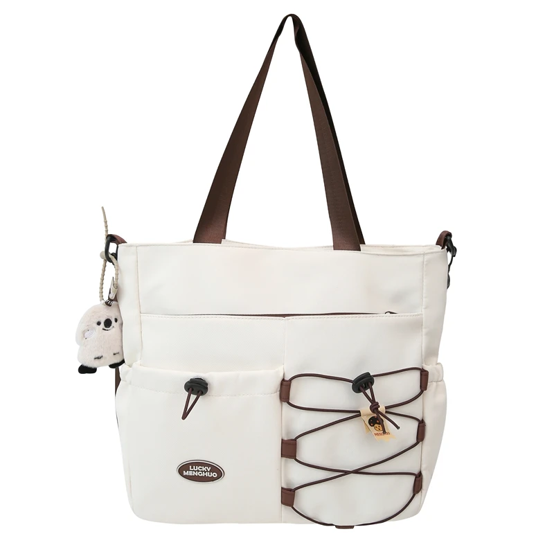 Wholesale polyester durable shoulder bag waterproof big capacity crossbody bag for girls