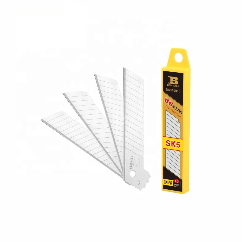 High Quality And Efficient Utility Knife Blade Steel 10 Blades