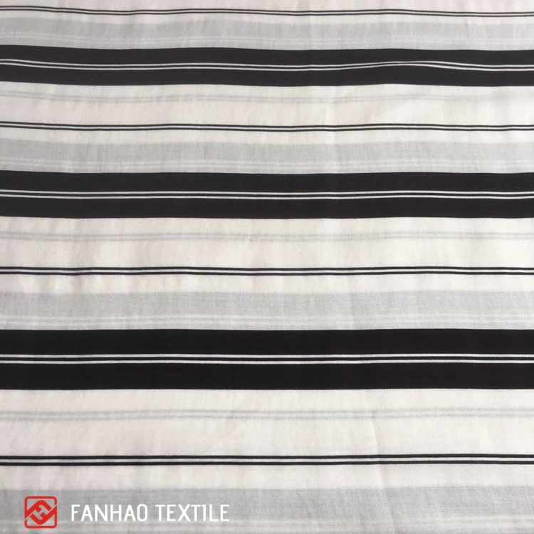 Модная стильная мягкая дышащая полосатая ткань из 100% вискозы для женской одежды