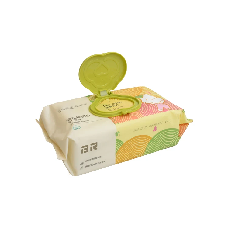 OEM Wholesale Baby Wet Wipes Organic natural Fragrance Free Baby Wipes with Lid