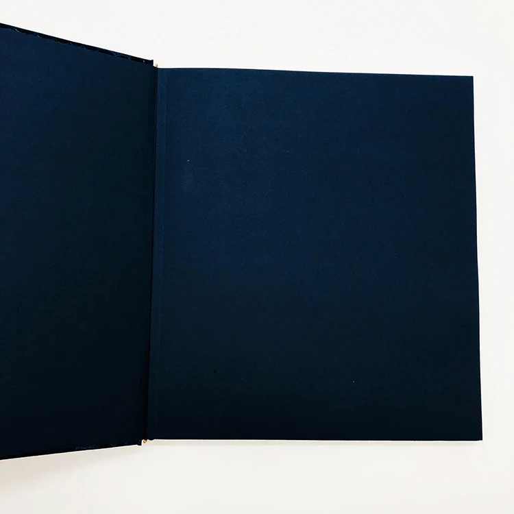 High End Glossy Textured Leather Hardcover Book with Customized box