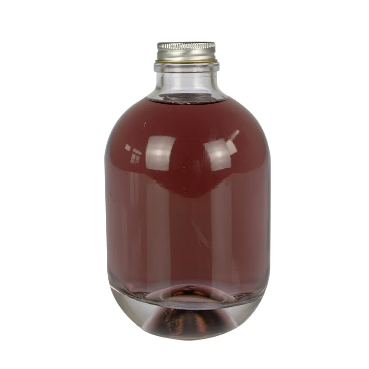Wholesale Liquor Glass Bottle Supplier Food Grade 750ml Round Glass Bottle for Whiskey Rum Gin