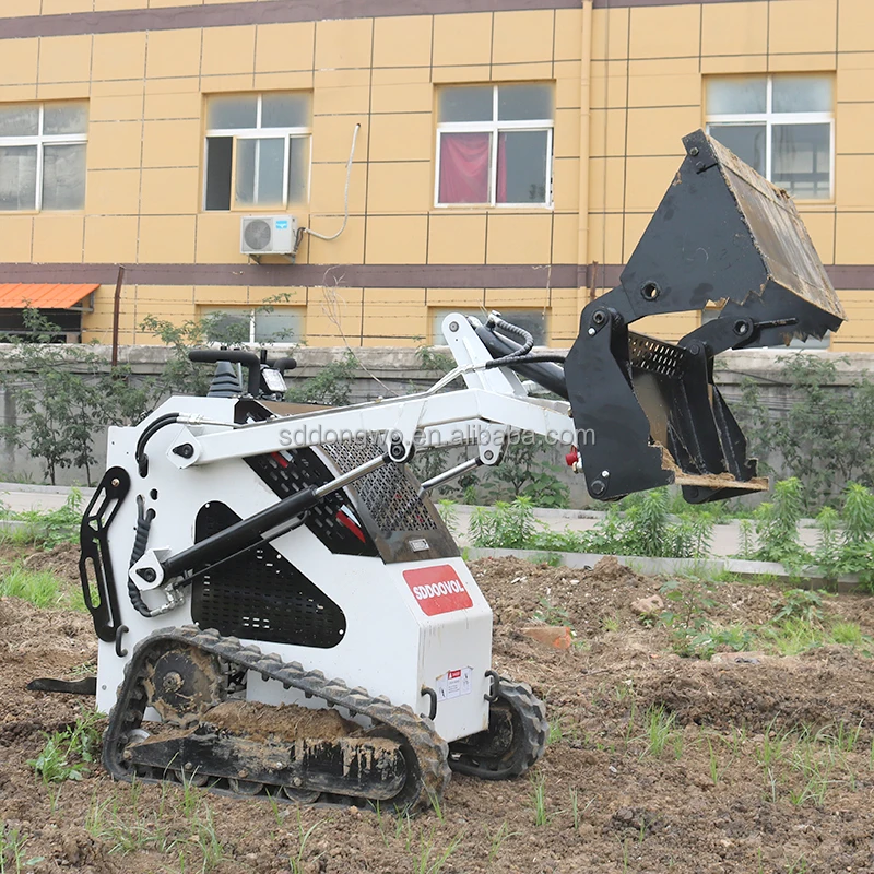 Mini loader skid steer loaders with tracked snow blower lawn mower breaker hammer earth-moving machinery
