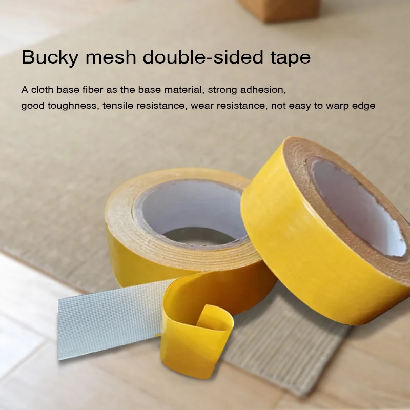Factory double side adhesive tape bonding carpet,self adhesive polyester carpet edge binding tape for carpet