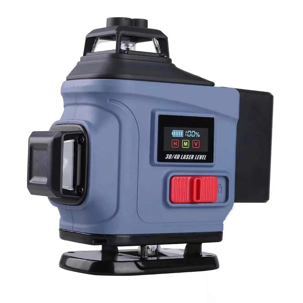 4D Green Beam 16 Lines laser LCD Screen Electronic Laser Levels Remote control&mobile phone control