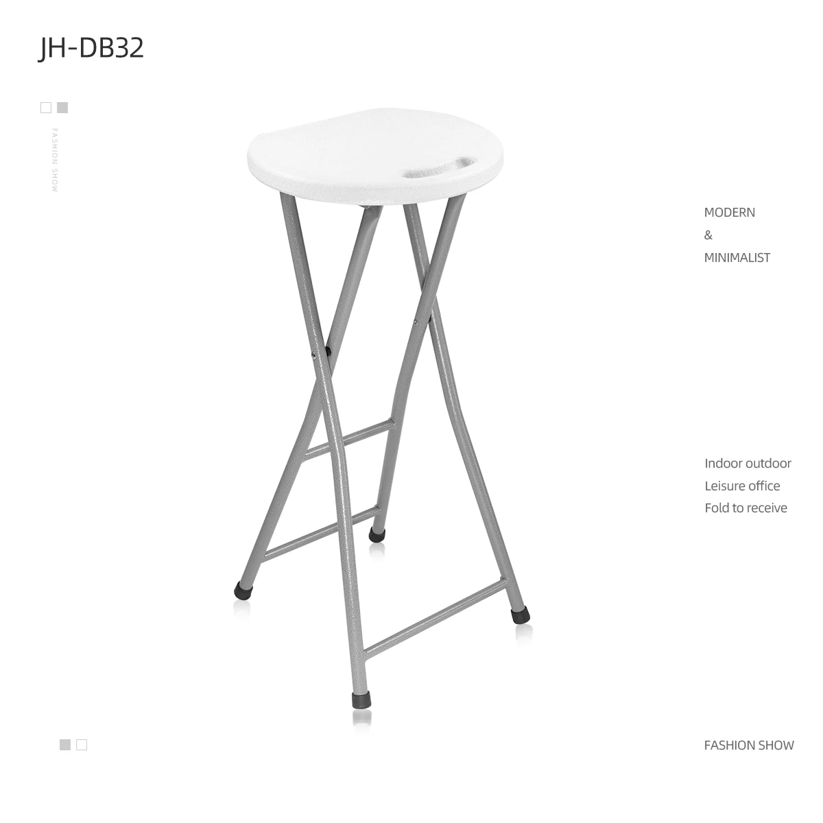 China Manufacturer Sample Good Quality Modern Metal Plastic folding Bar Stool