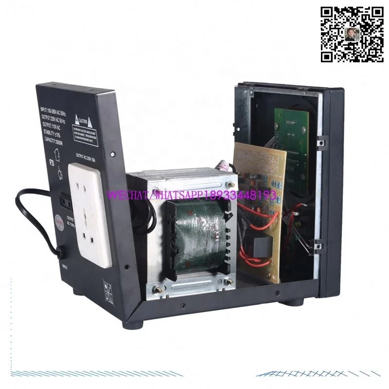 220V однофазный Svc 2000Va Серводвигатель Автоматический регулятор напряжения реле управления переменного тока стабилизатор