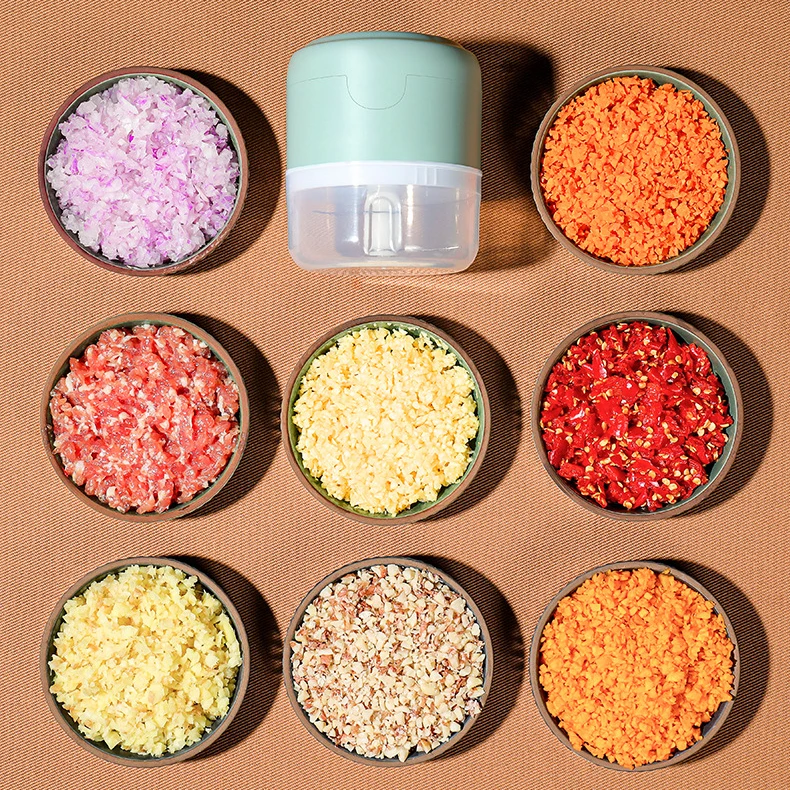 12 Patterns Kitchen Portable Mini USB Electric Food Veggie Vegetable Onion Garlic Chopper