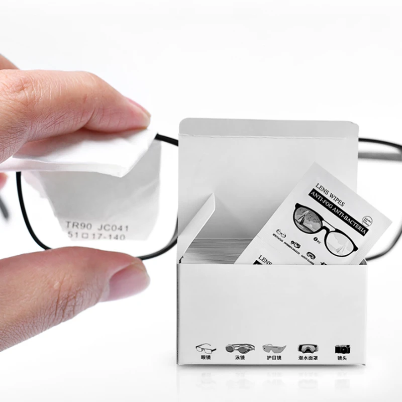 
Biodegradable Eyeglass Lens Dry Wet Phone Tempered Glass Eco Screen Cleanser Wipes 
