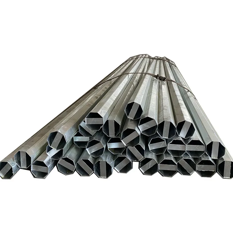 JHSP  hot dip galvanized and powder coated steel street lamp metal pole Best selling