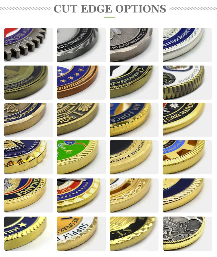 Custom 3d Metal Stamping Souvenir Collectible Coins Antique Plating Gold Silver Cooper Bronze Challenge Coin