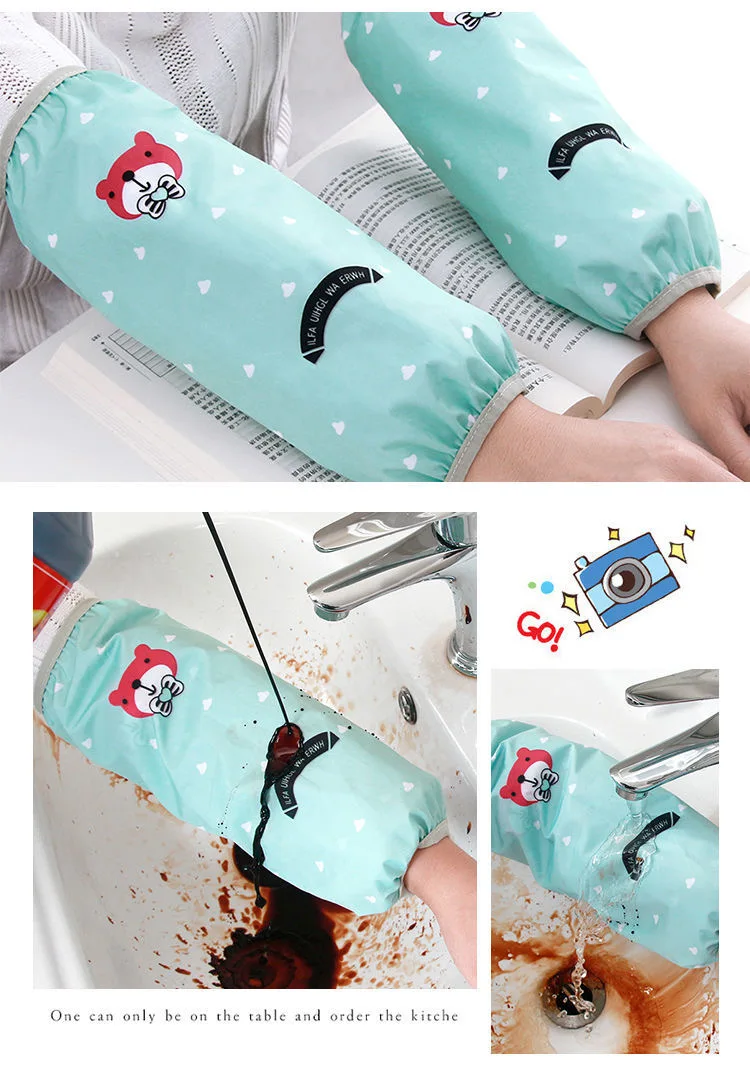 1 пара толстых черных нарукавников, водонепроницаемые маслостойкие аксессуары для уборки дома и кухни, водонепроницаемые рукава, рукава для взрослых