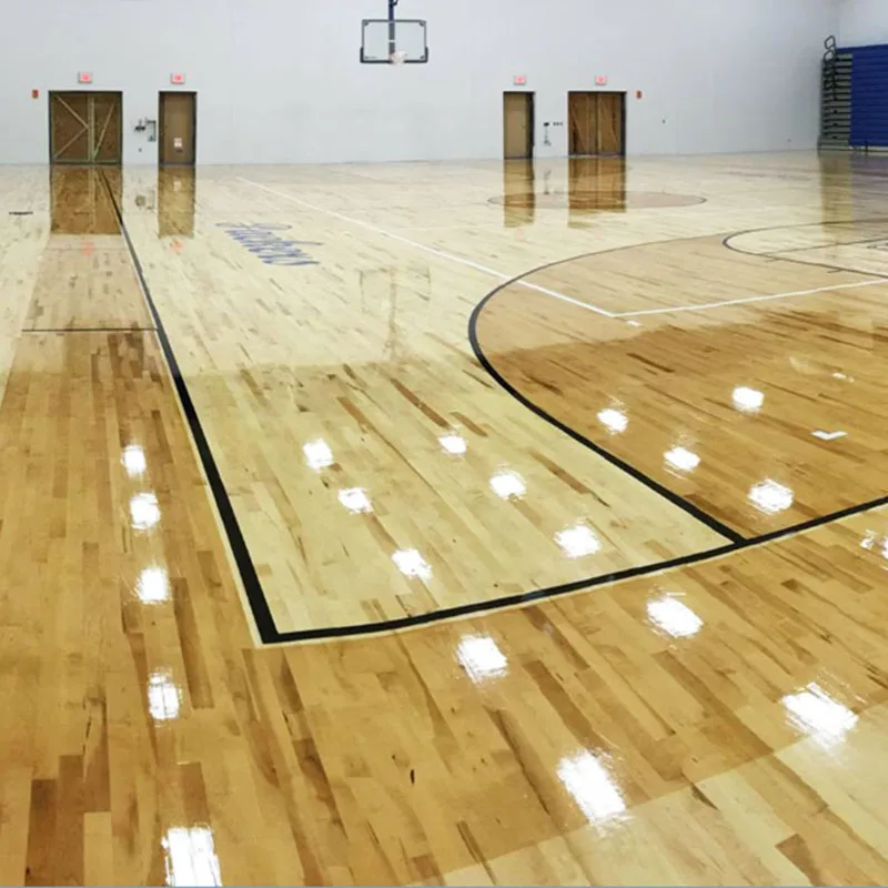 High quality Indoor Sports Venue Use Shock Absorption Wood Sports Flooring Basketball Court maple sports wooden flooring