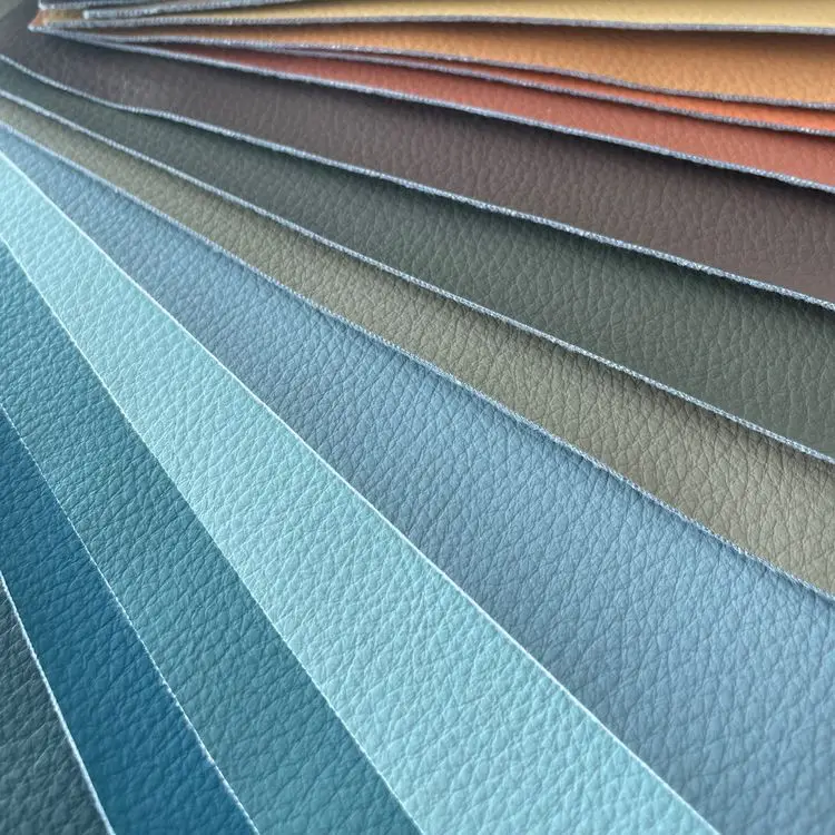 Fabric Silicone Synthetic Abrasion Resistant Breathable Faux Leather Luxury Real Leather Looking For Indoor Fur