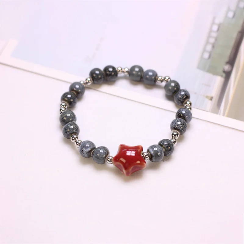 New Wholesale  Ethnic Style Colored New Handmade Fashion  Ceramic Bead Bracelets Fashion Jewelry Bracelet for Women