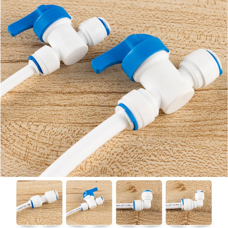 Quick Connector Push In To Connect Tube FIttings for RO Water Purifier System Spare Parts