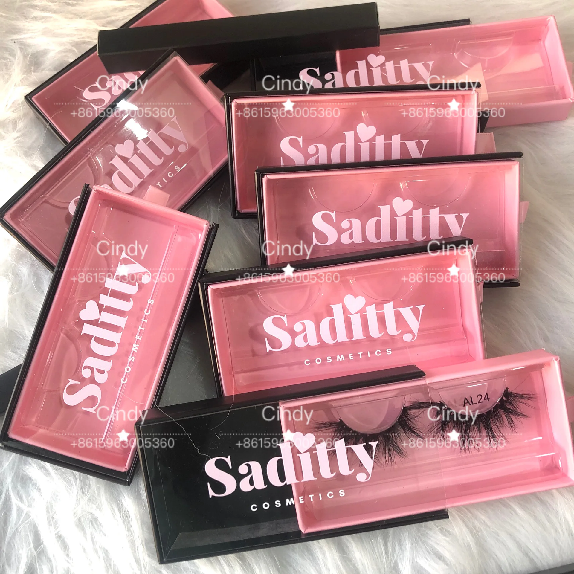eyelash vendor customized boxes black with pink eyelashes with fancy box wispy 5d mink eyelash vendors