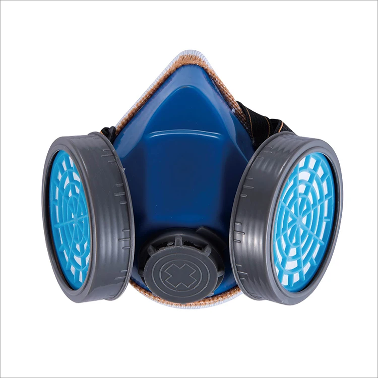 Factory OEM Rubber Two Filters Dust Gas Mask Respirator Half Face Replaceable Double Filter Face Mask For Industry