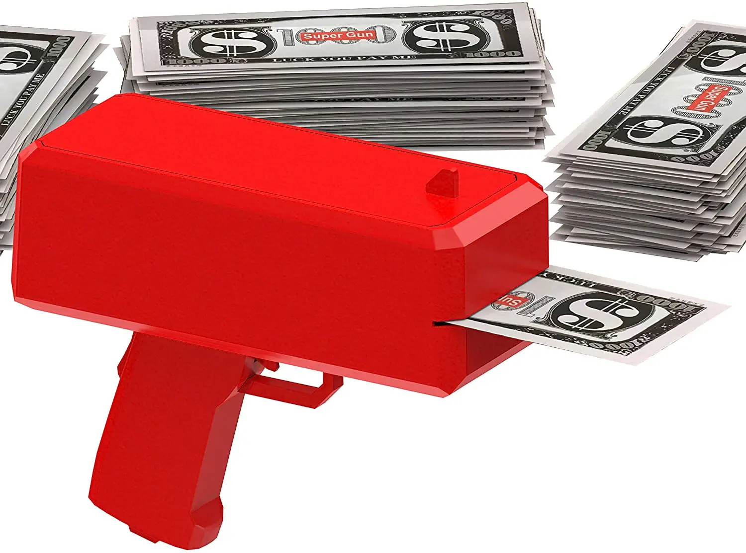 Nicro Wholesale Money Gun Make Cash Prop Money Rain Gun Toy Shot Spray Customized Logo Real Party Game Novelty Money Toy Gun