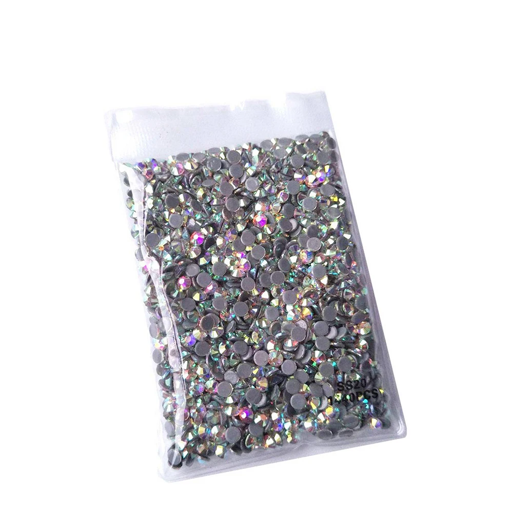 Hot sale bulk cheap price glass flat back stones hotfix rhinestone crystal ss6-ss20 big pack