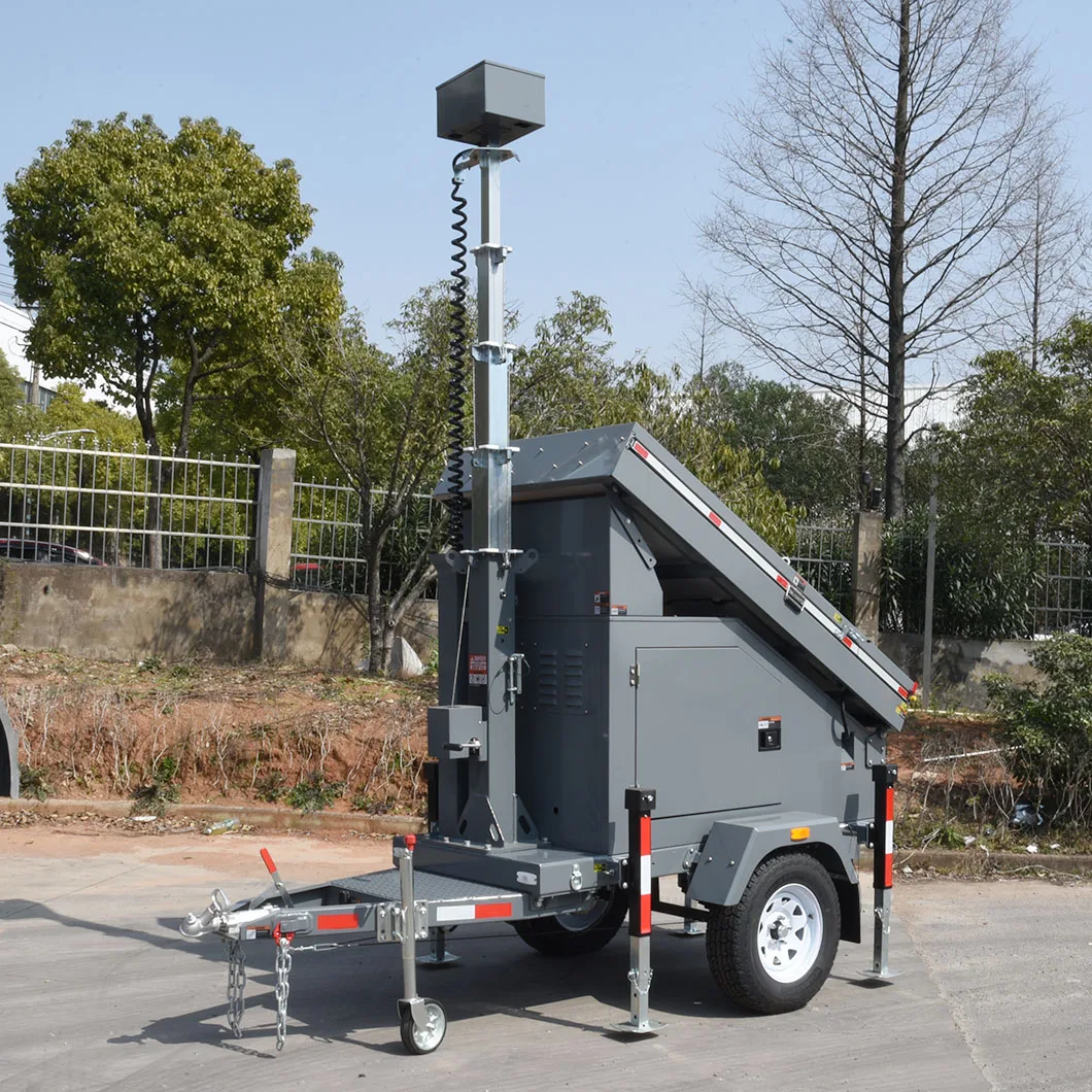 Silent Mobile surveillance trailer without Camera
