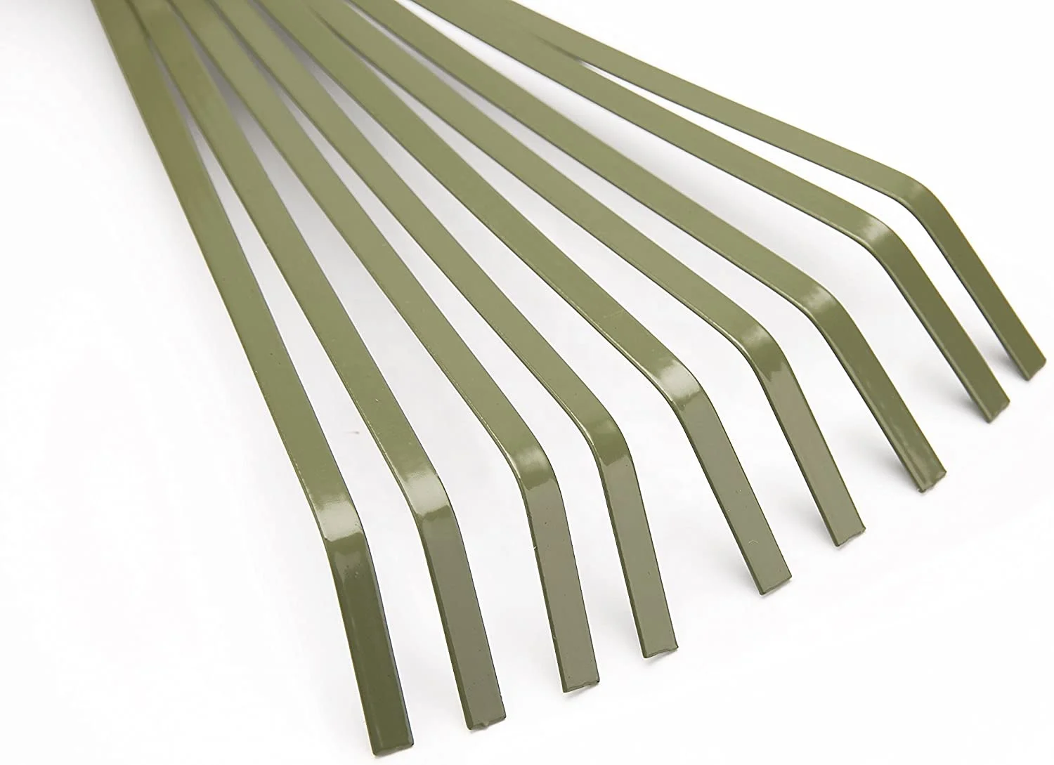 
Hand Trowel Plastic Lawn & Leaf Rake Ergonomic TPR Handle with High Carbon Steel Head, Handle Leveling Rake 