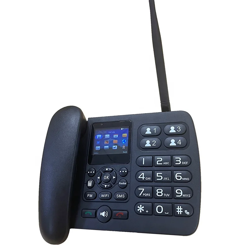 FWP Lte Wcdma Gsm Sim TF card  Fixed Telephone with Wifi Hotspot Voip Volte Wireless Desk Telephone