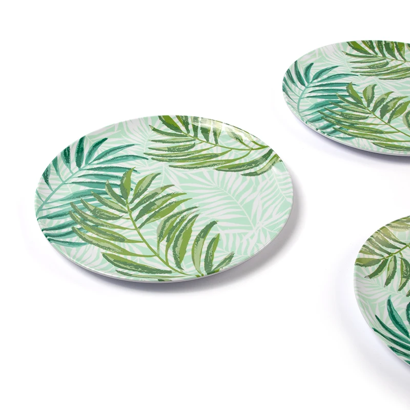 Custom Design Melamine Children Tableware Set With Full Color Interior And Exterior Decal For Dinner Or Salad