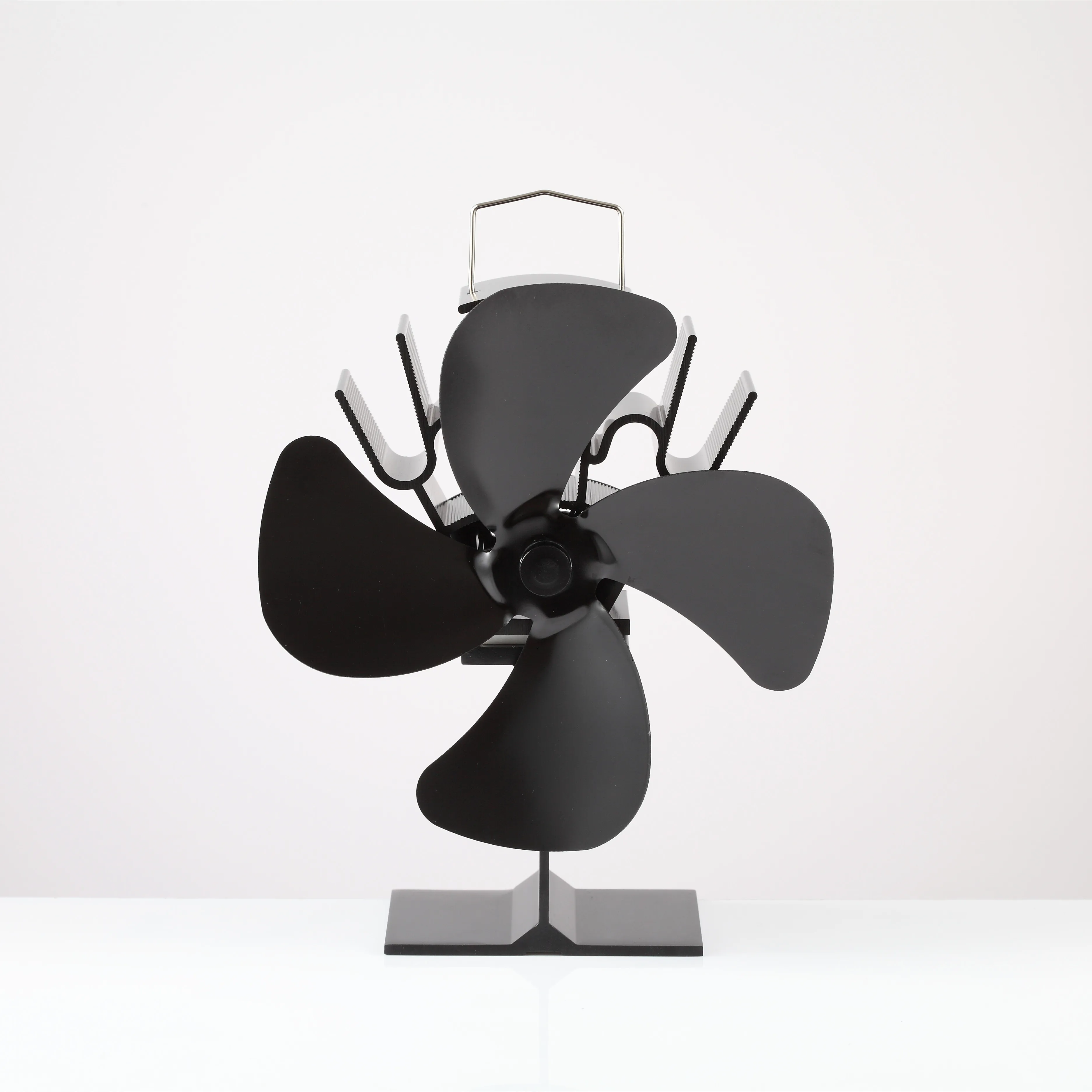 Liank Eco-Friendly Pellet Fireplace 4 Blades Silent Ecofan Wood Burning Stove Heat Powered Exhaust Fan Others Home Heaters