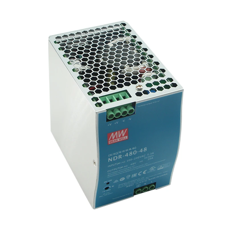 MEANWELL NDR-480-24 импульсный источник питания светодиодного табло 480W 24v 48v блоки для промышленной системы управления
