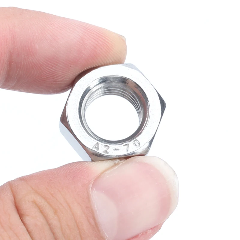 Style 1 GB6170 304 Stainless Steel Nut A2-70 Hexagon Hex Nuts
