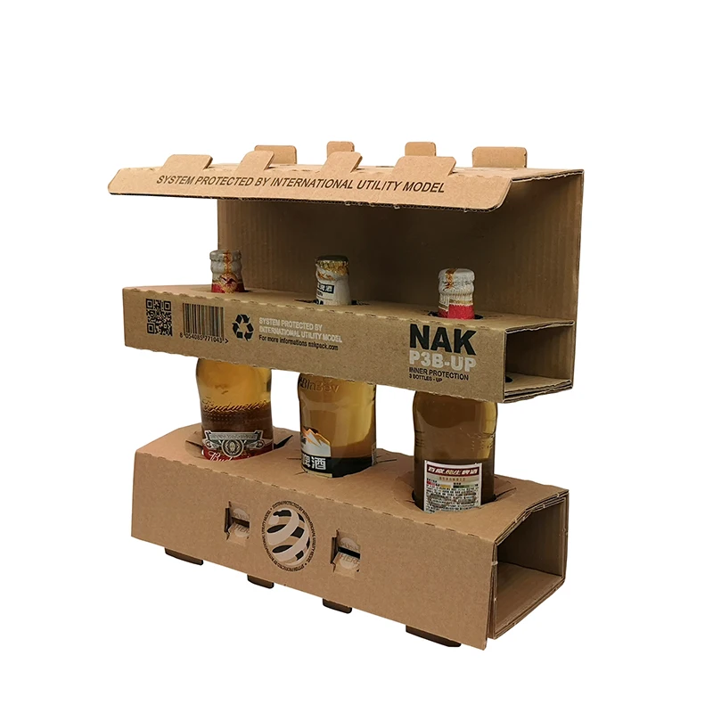 Custom Factory Print Produce High Quality Double Wall Bearing Corrugated Carton Wine Shipping Paper Packaging Box