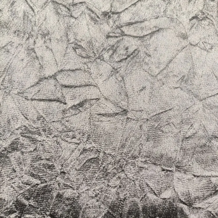 100Polyester Korean Velvet Fabric Holland  Crepe Velvet Fabric By Yard