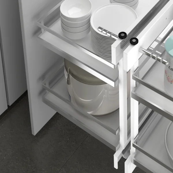 Factory Sell Kitchen storage Cabinet Magic Corner basket for Home usage cabinet accessories