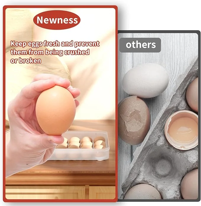 Dainty 2024 New Products Stackable Deviled Egg Carrier for 48 Eggs deviled Egg containers with lid For Christmas kitchen storage