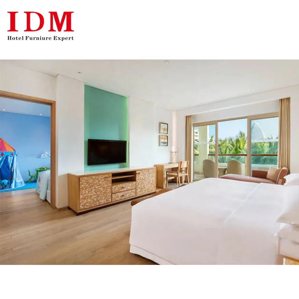 2023 роскошный современный набор мебели для спальни размера «King-Size», китайская профессиональная фабрика, 5-звездочная гостиничная мебель, набор для спальни