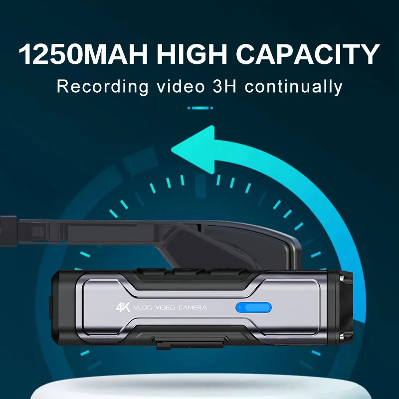 Oem Popular Full Hd 4K Wifi Portable Action Tracking Camera Sports View No Screen Video Camera Long Battery With External Mic