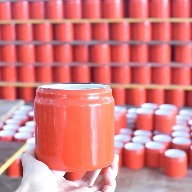 Saudi Arabian Style Enamel Coffee  Bean Can Oil Pot Tea Pot Enamel Mug