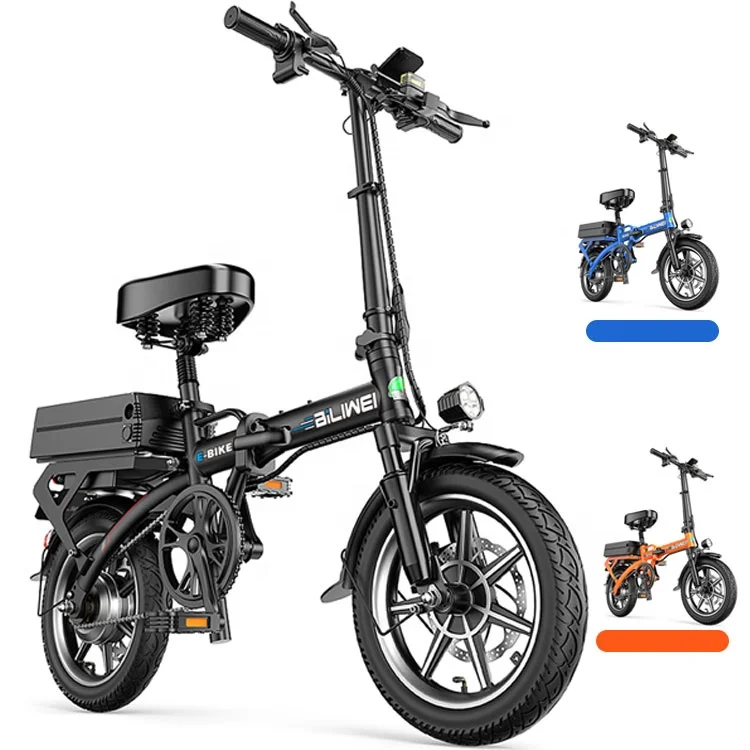 14 inch 48V 30AH 100-110KM City Electric Bike for Adults Foldable 400W Scooter ebike Folding mini Bicycle e-bike