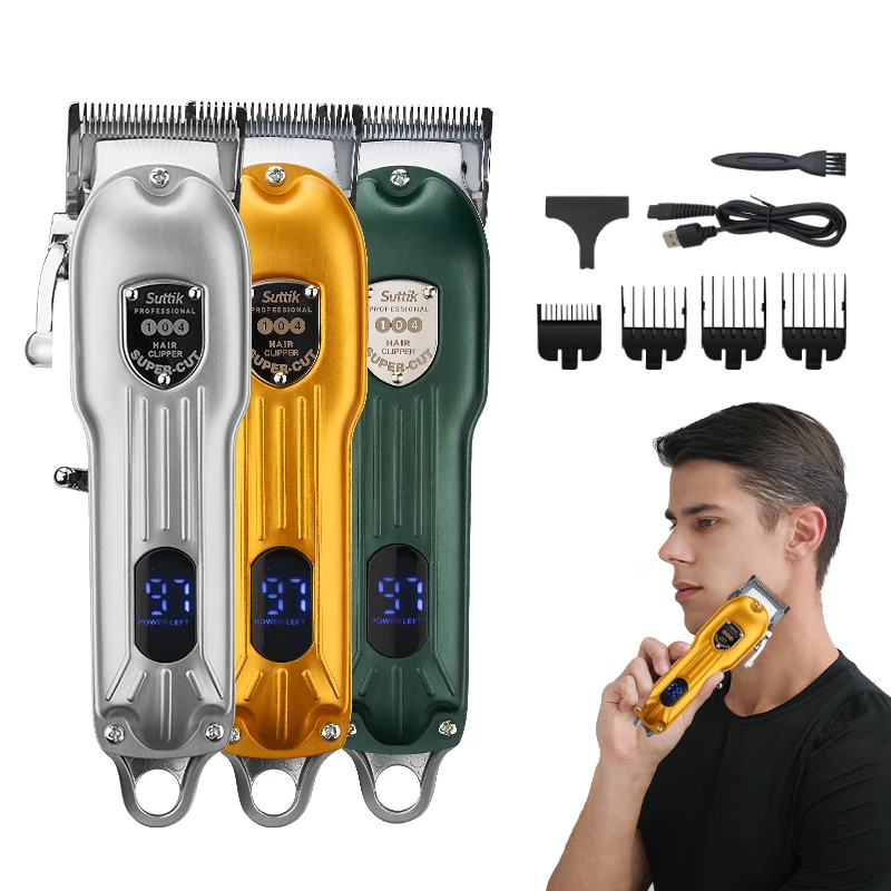 Multifunctional Hair Cut Machine for Men Electric Professional Cordless Rechargeable Hair Clippers Beard Trimmer