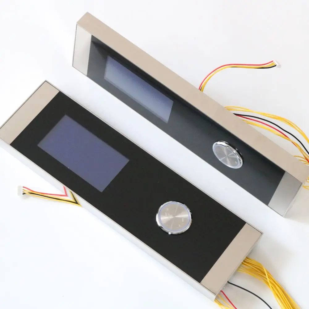 Parallel LCD White Display Wall Mounted LOP Panel For Elevator Spare Parts