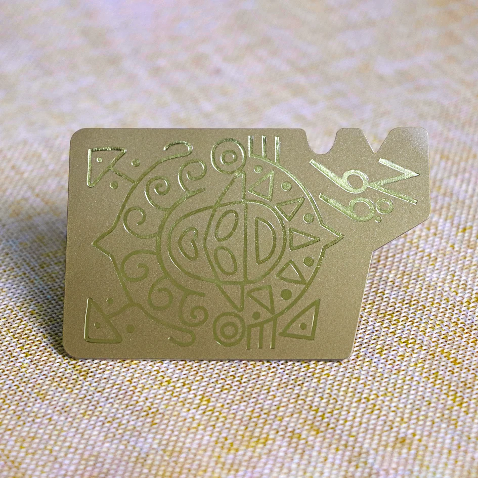 Car Shaped Gold Plastic Creative Customized Hot Stamp Business Cards