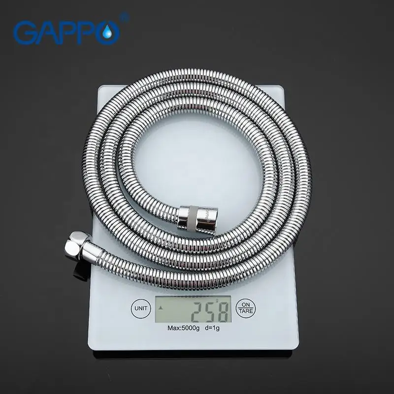 Gappo Shower Hose with Brass Nuts Bathroom 201SS EPDM G1/2 100cm shower hose G43-1