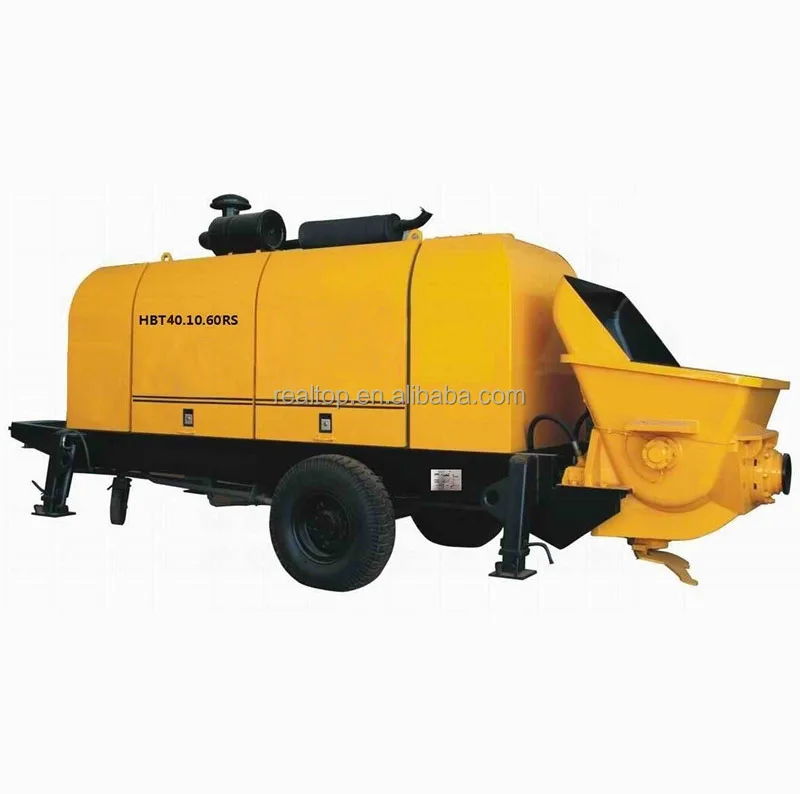 HBT40.10.60RS small diesel type trailer mounted concrete pump for sale