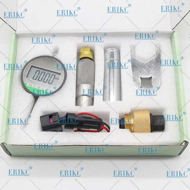 ERIKC diesel injector disassemble repair tools piezo injector disassembly and lift measurement tool set for Siemens E1023613