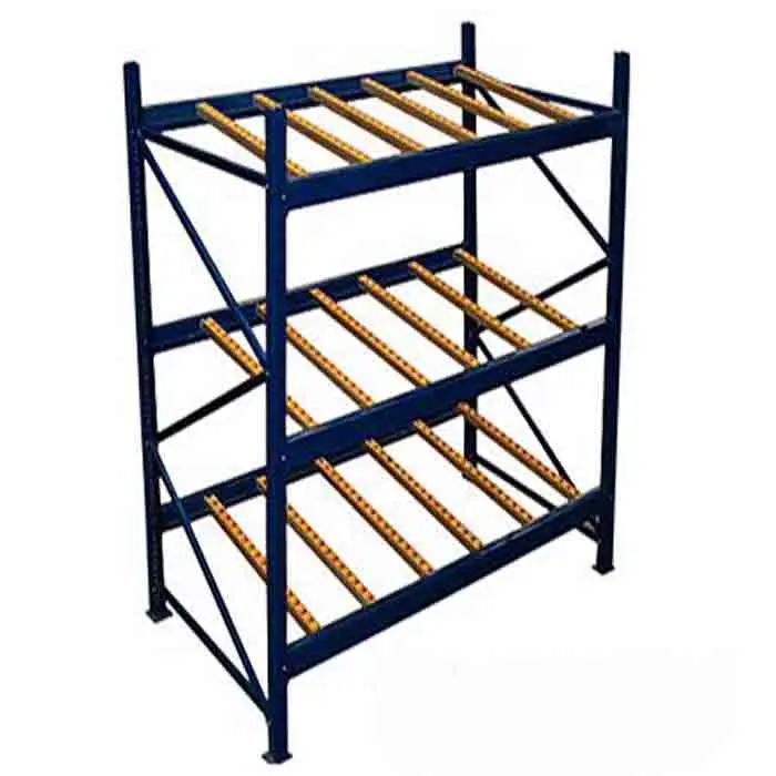 Высококачественные холоднокатаные стальные регулируемые роликовые металлические стеллажи, картонная стойка