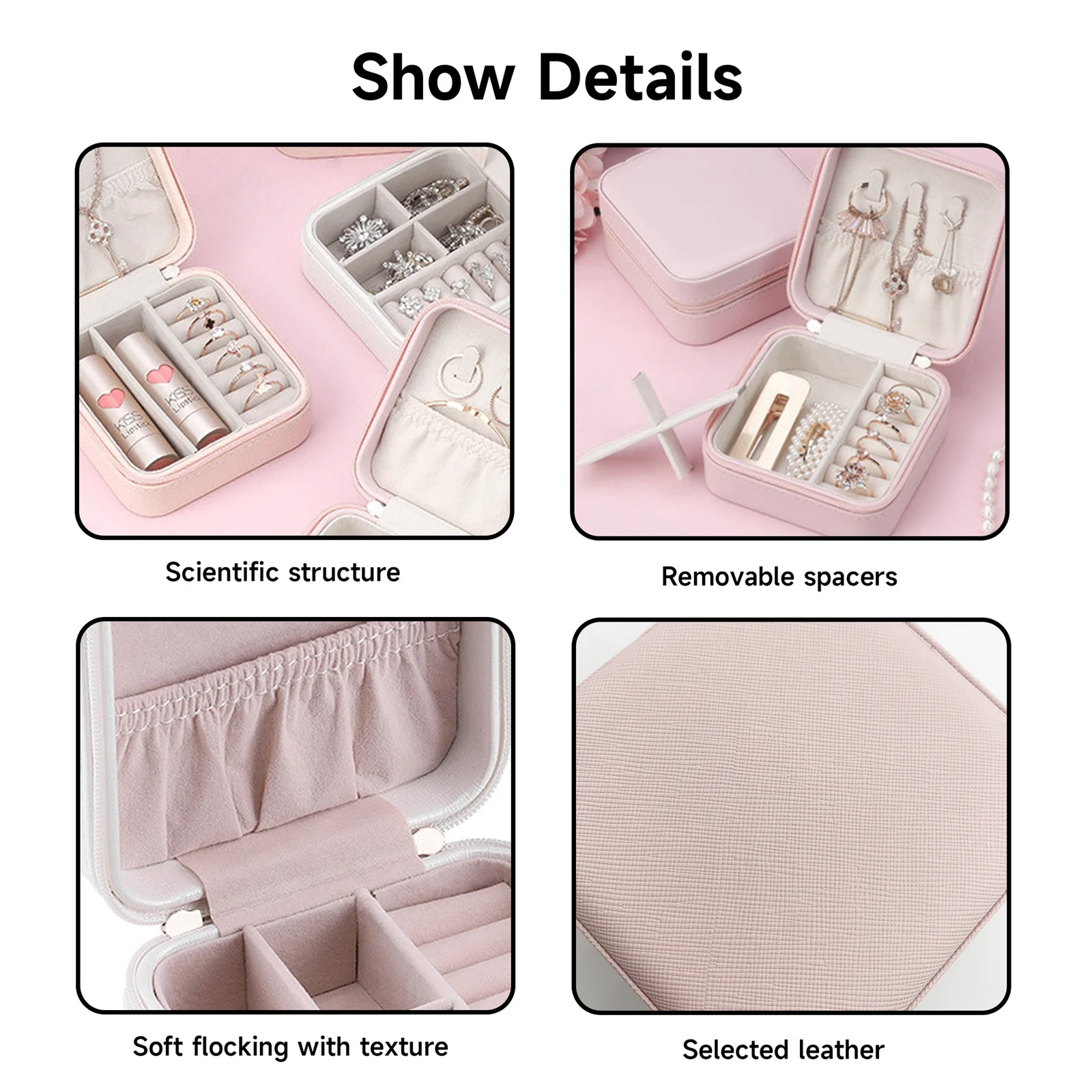 Wholesale jewellery jewelry box organiser diamond pictures in stock sell fine jewelry set box black glossy jewelry box