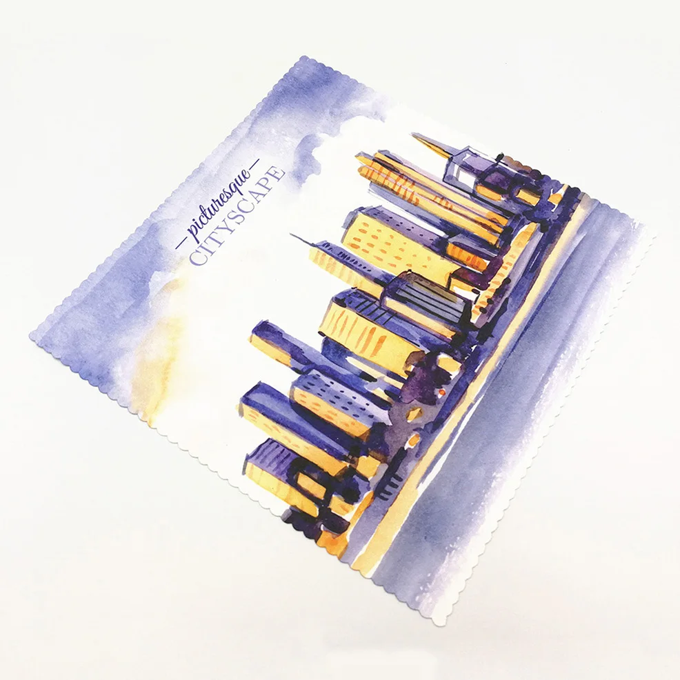 10*10 cm microfiber anti-fog cloth glasses cleaning cloth